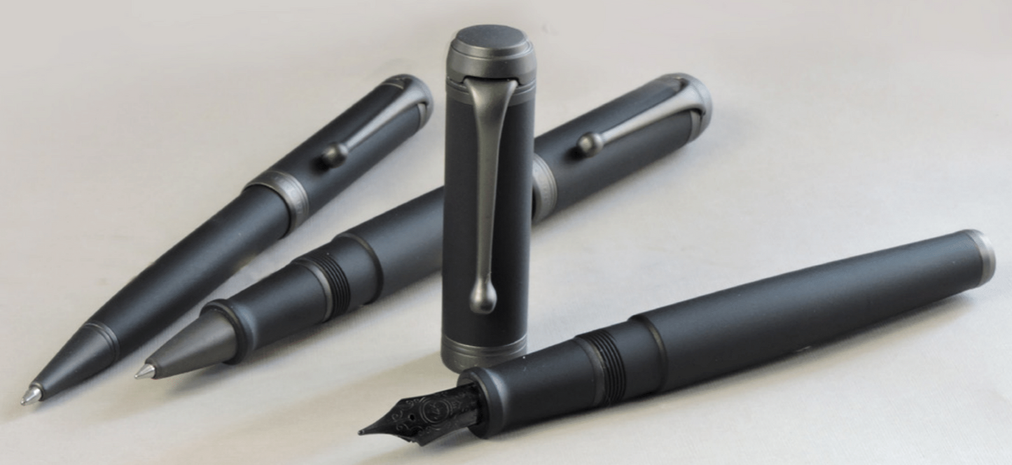 Aurora Talentum Full Metal Black Fountain Pen