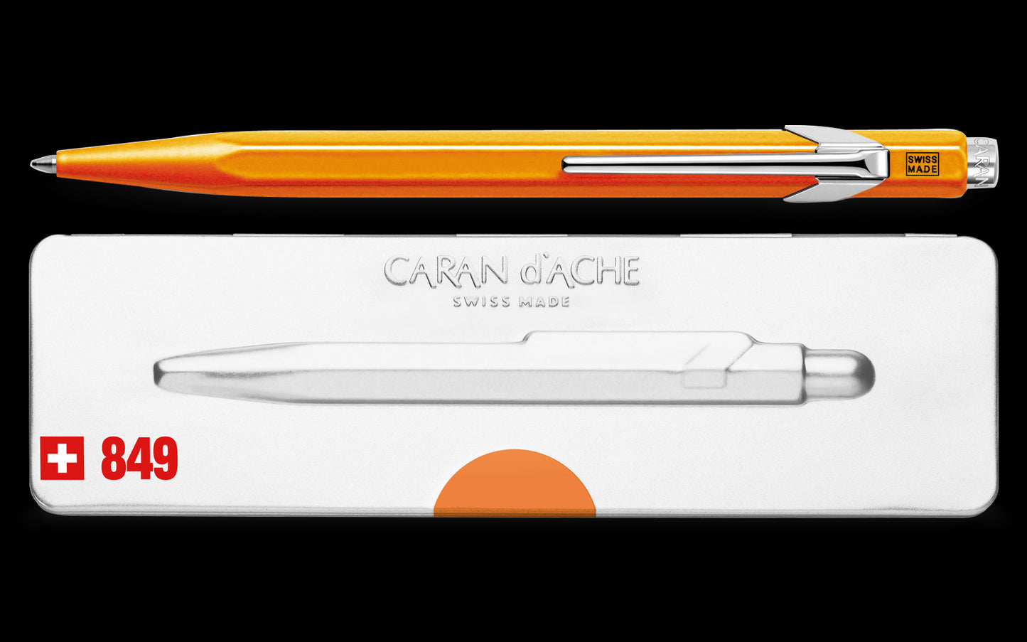 Caran d'Ache 849 Ballpoint Pen Fluorescent Orange