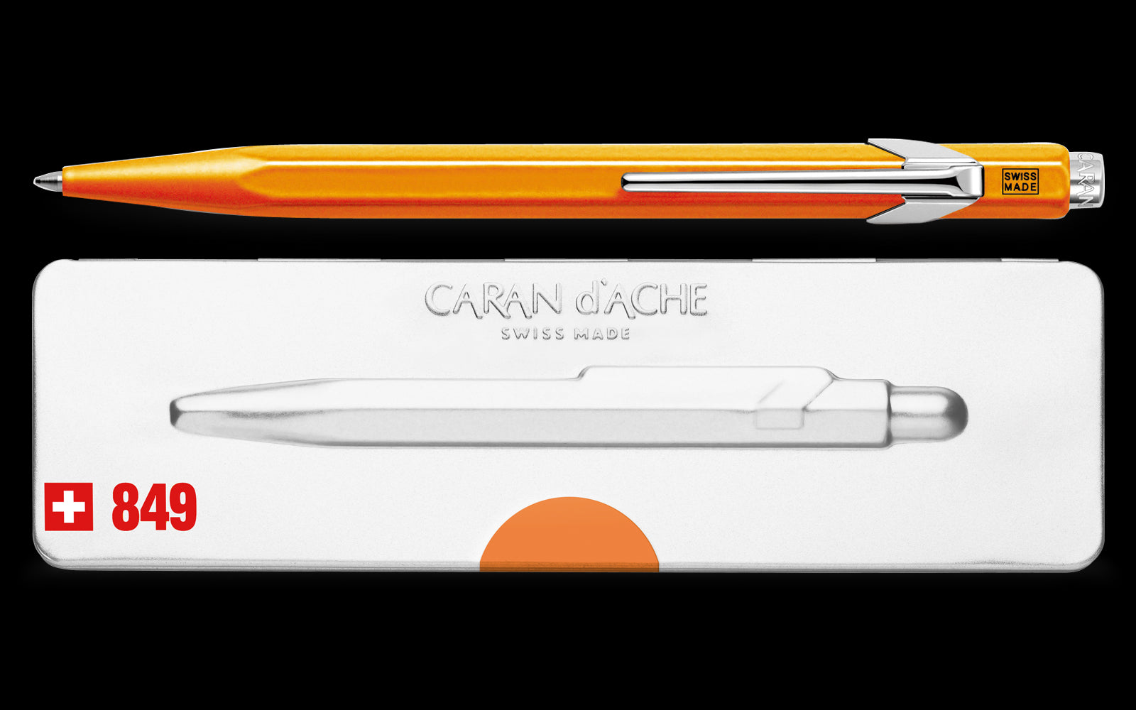 Caran d'Ache 849 Ballpoint Pen Fluorescent Orange