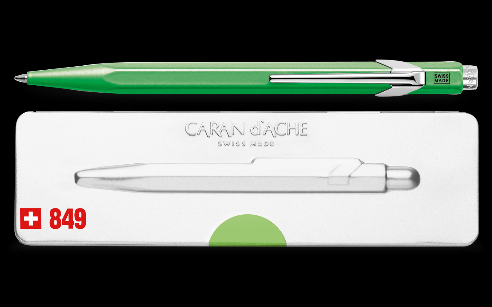 Caran d'Ache 849 Ballpoint Pen Fluorescent Green