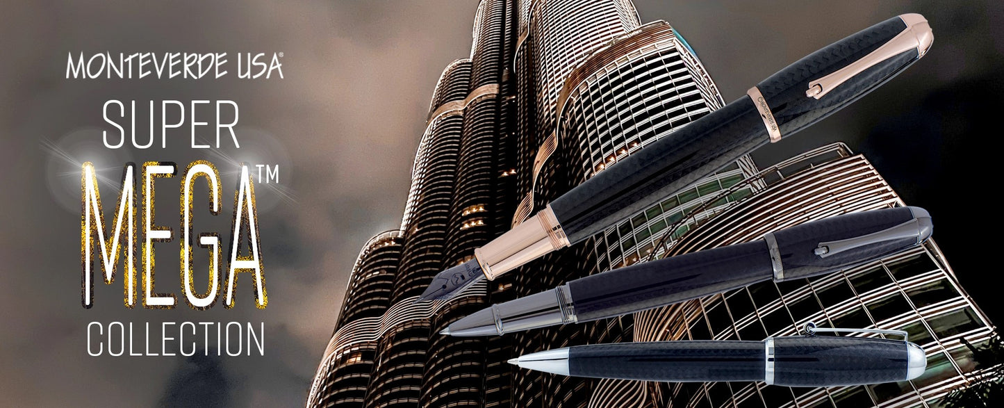 Monteverde Super Mega Carbon Fiber Chrome Rollerball