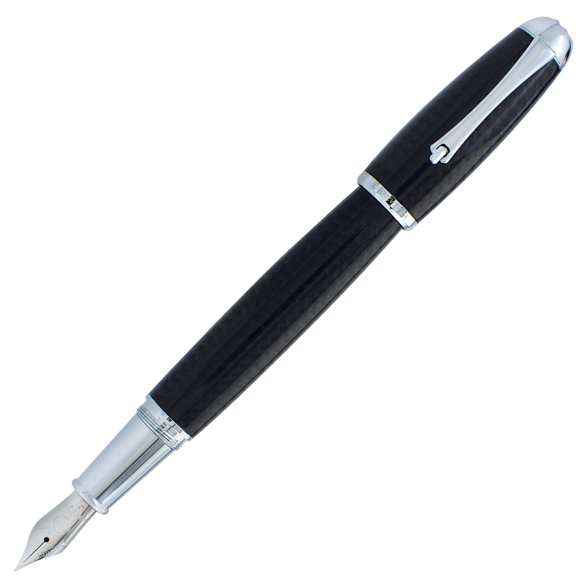 Monteverde Super Mega Carbon Fiber Chrome Fountain Pen