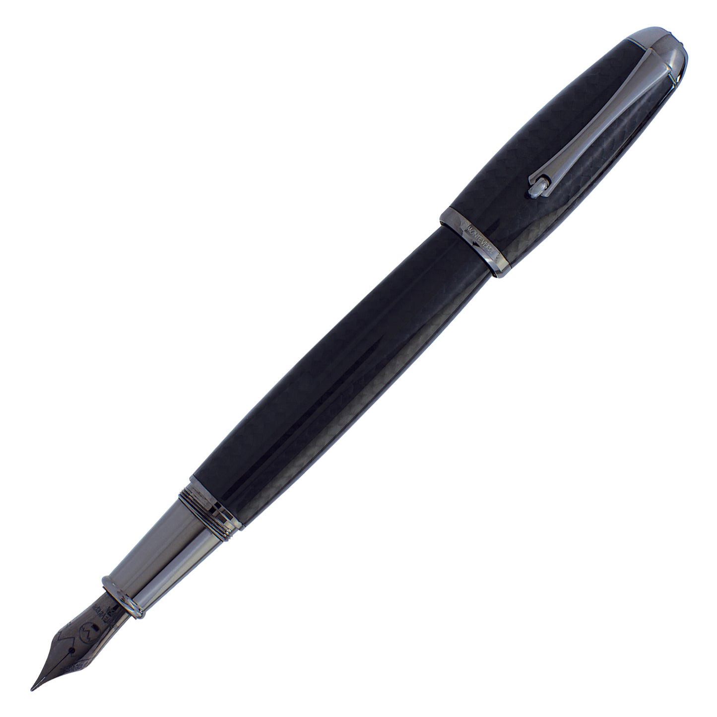 Monteverde Super Mega Carbon Fiber Gunmetal Fountain Pen