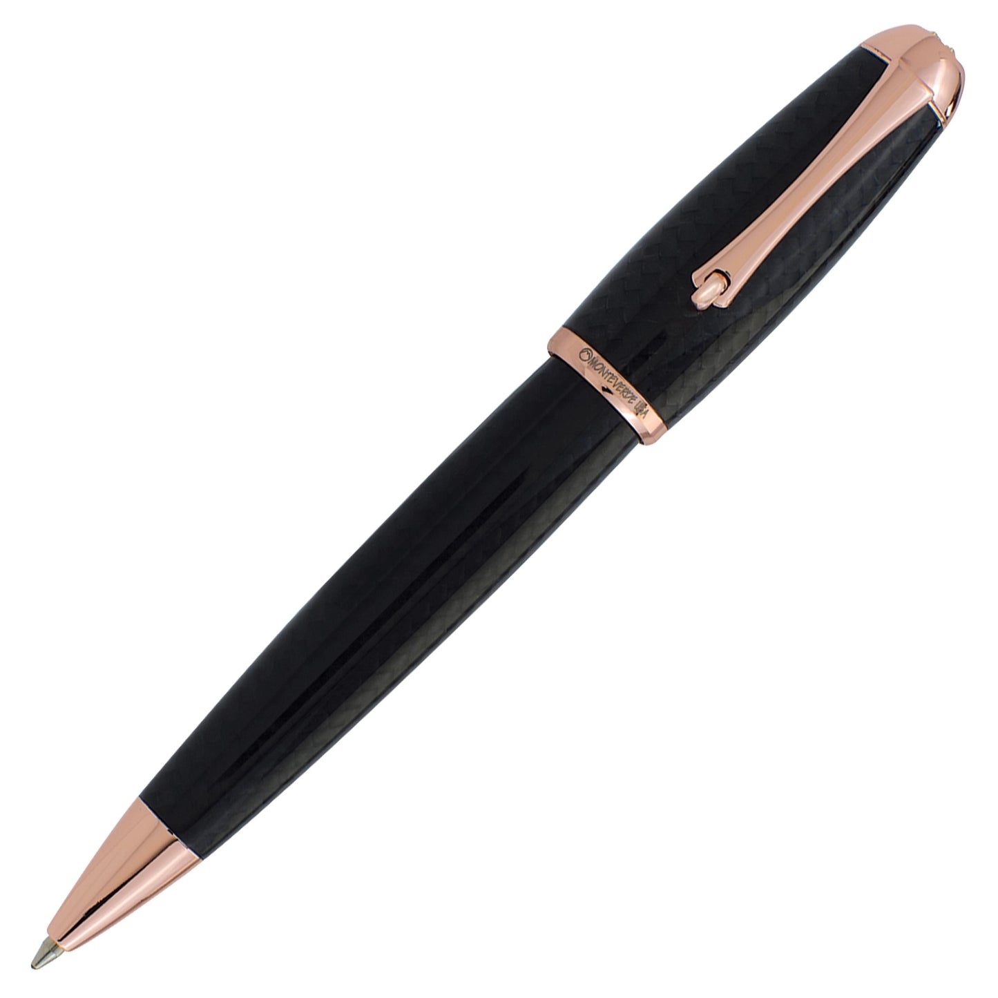 Monteverde Super Mega Carbon Fiber Rose Gold Ballpoint