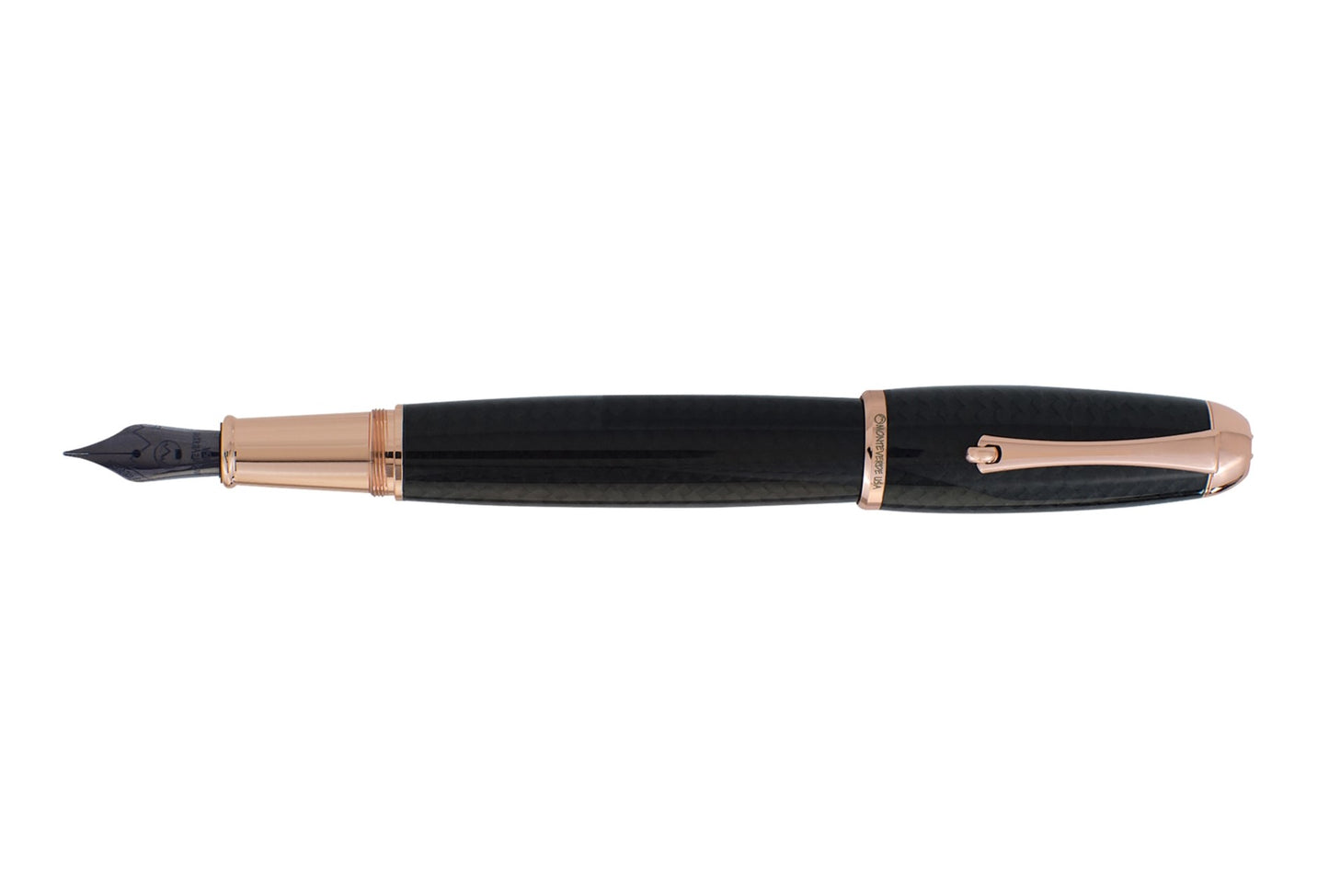 Monteverde Super Mega Carbon Fiber Rose Gold Fountain Pen