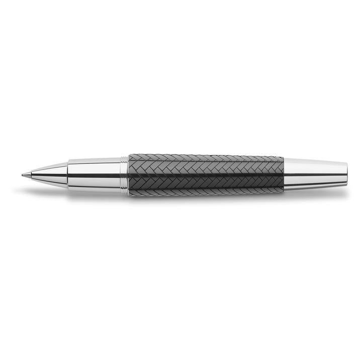 Faber-Castell E-Motion Parquet Black Resin Rollerball