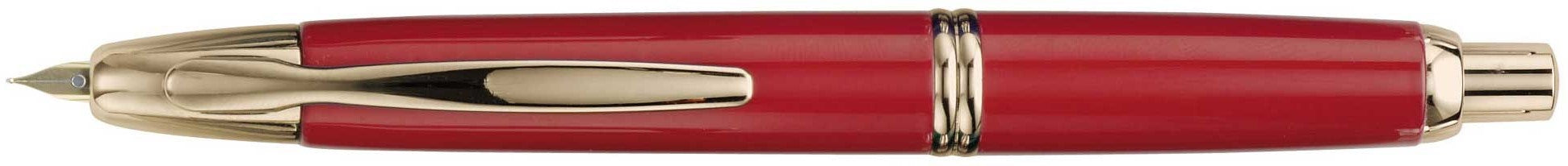 Pilot Vanishing Point Gold Accents Red Fountain Pen