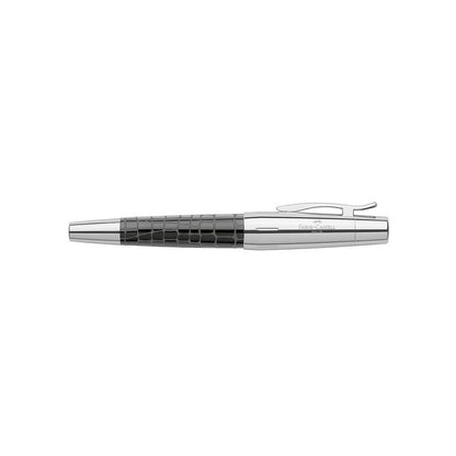 Faber-Castell E-Motion Crocodile Black Resin Fountain Pen