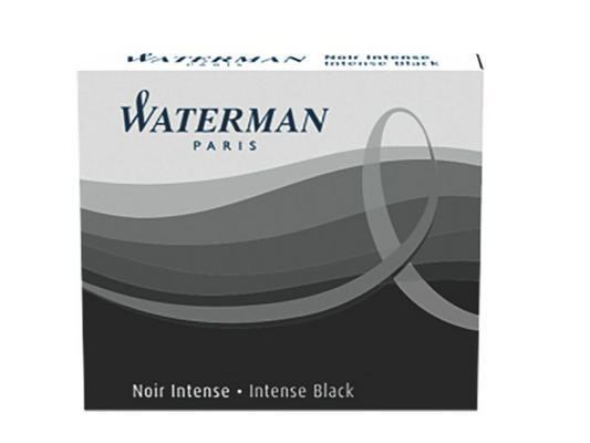 Waterman Black large size standard cartridges