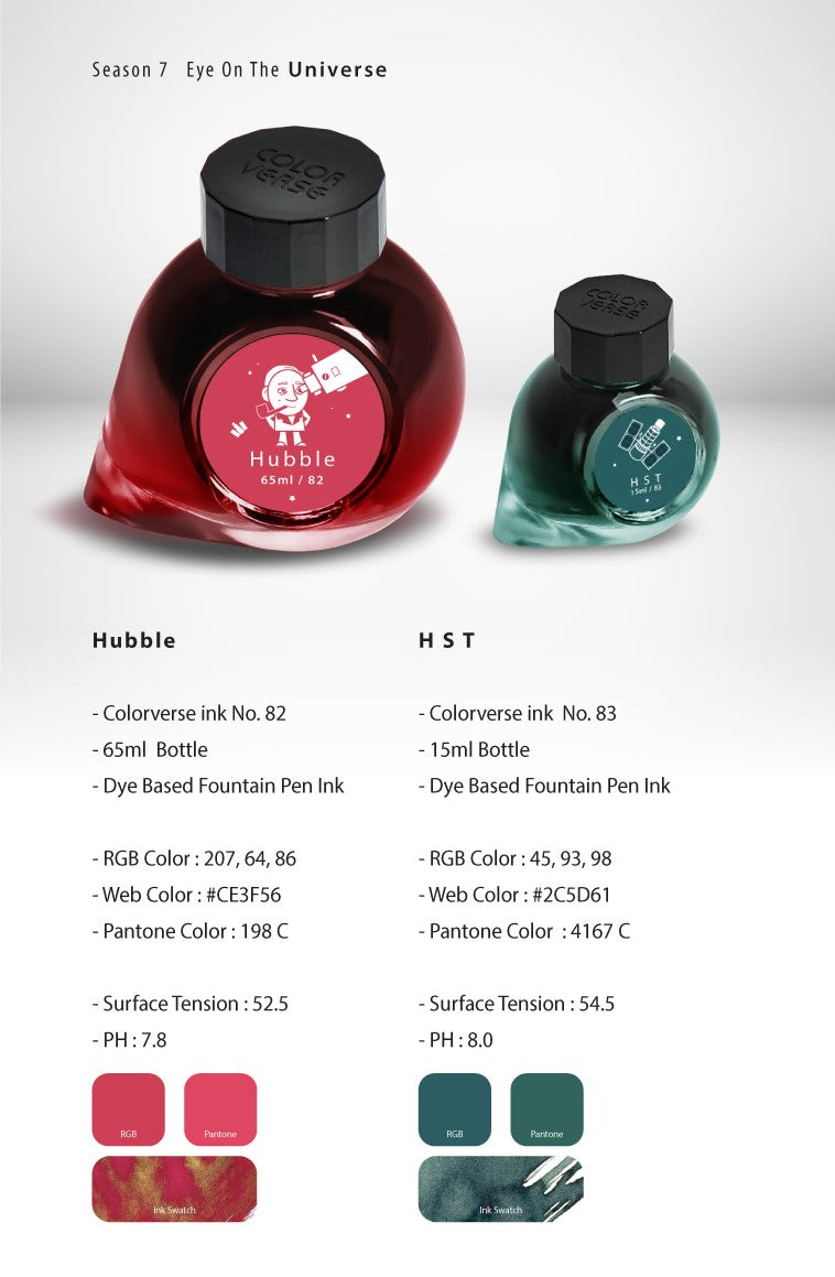 Colorverse Season 7 Eye On The Universe Hubble & HST Bottled Ink