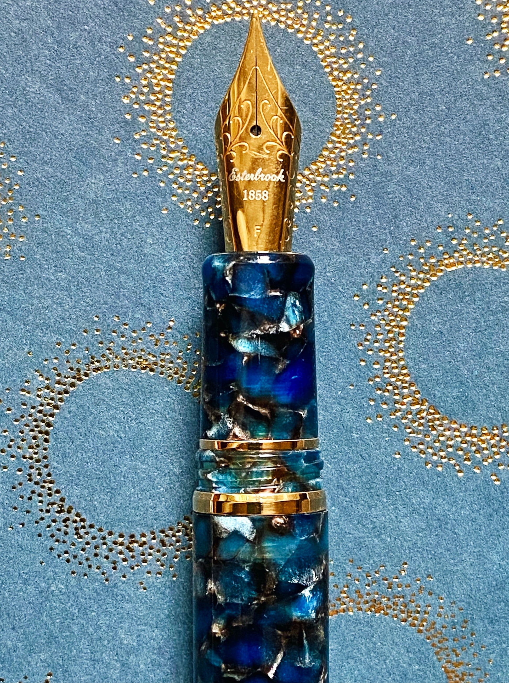 Esterbrook Estie Oversize Nouveau Bleu Gold Trim Fountain Pen