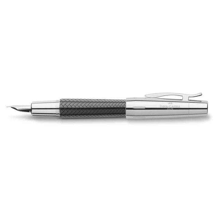 Faber-Castell E-Motion Parquet Black Resin Fountain Pen