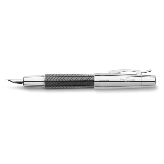 Faber-Castell E-Motion Parquet Black Resin Fountain Pen