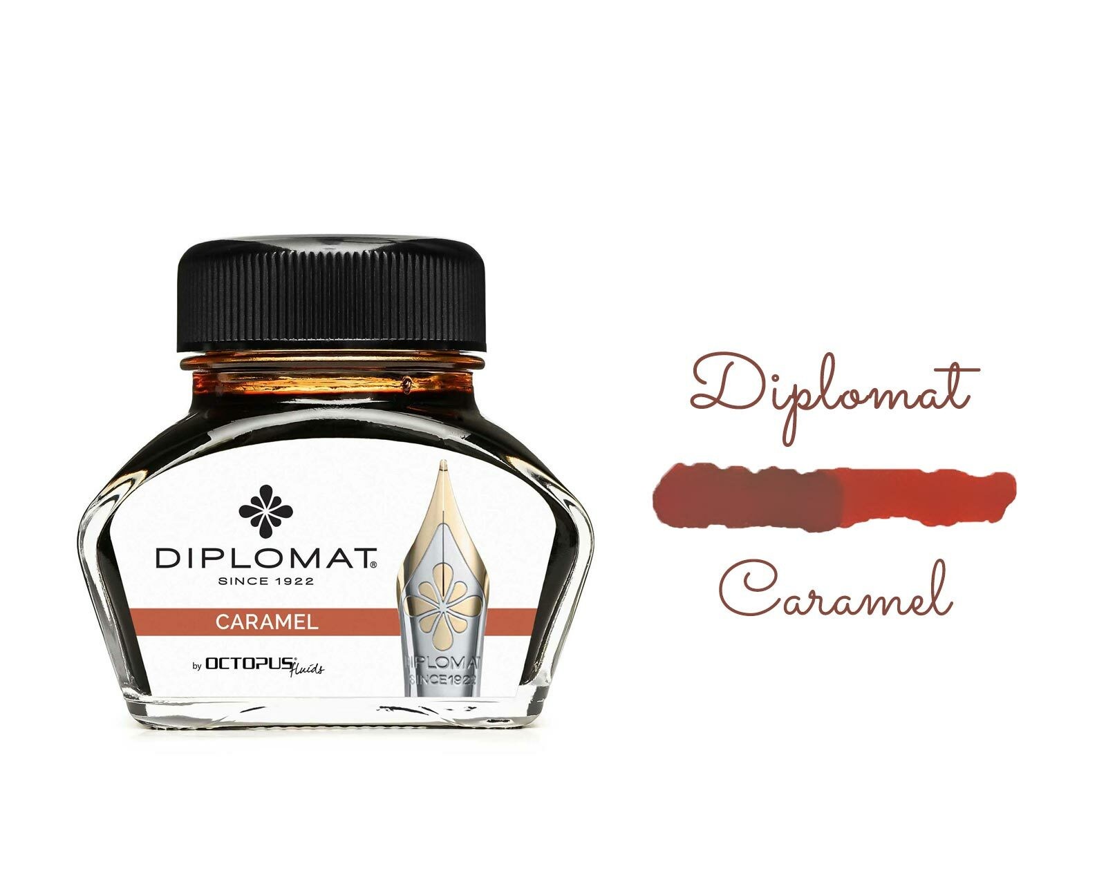 Diplomat Bottled Ink Caramel Brown 30mL