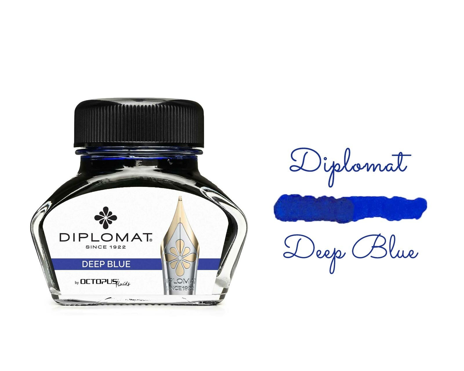 Diplomat Bottled Ink Deep Blue 30mL