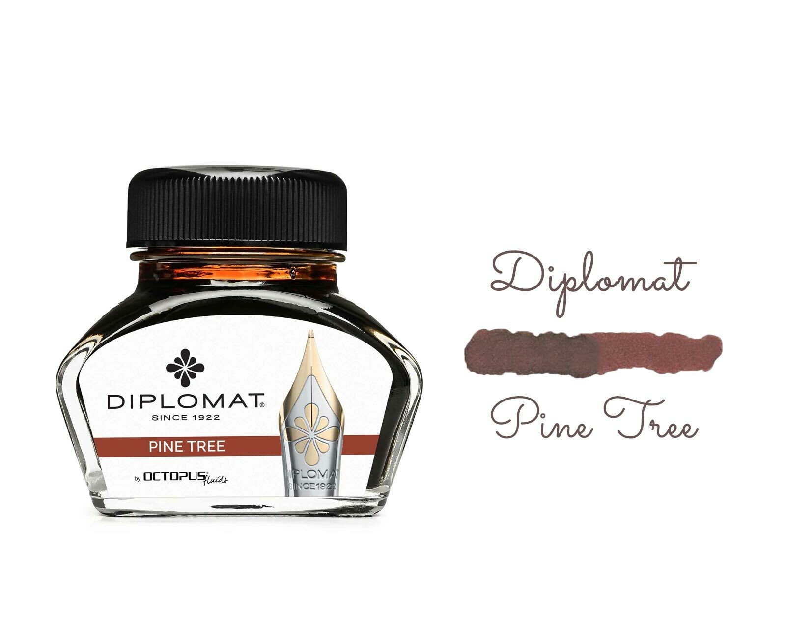 Diplomat Bottled Ink Pine Tree Brown 30mL