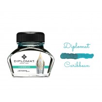 Diplomat Bottled Ink Caribbean Turquoise 30mL